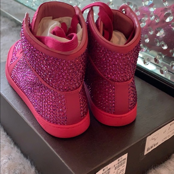 GUCCI PINK HIGH TOPS 37 - Picture 3 of 5
